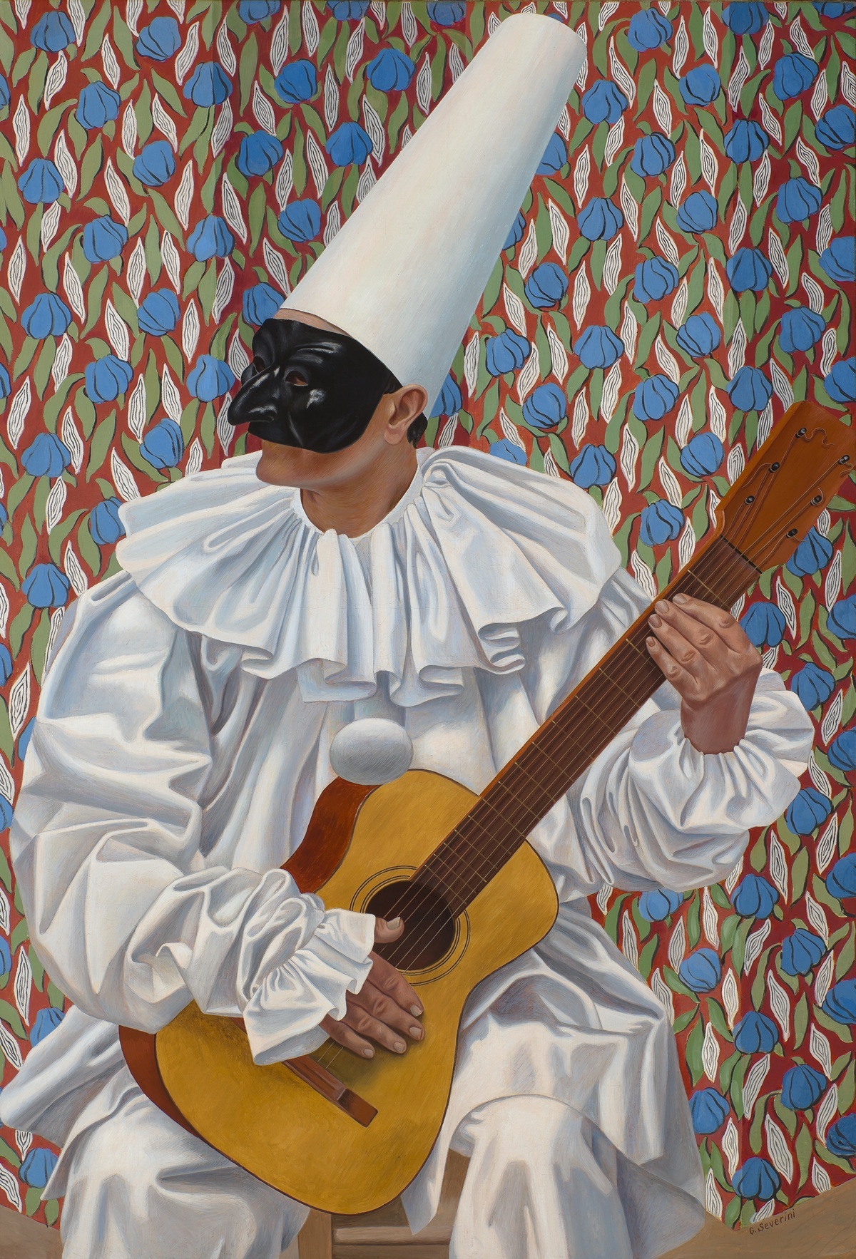 Pulcinella with Guitar Gino Severini 1923